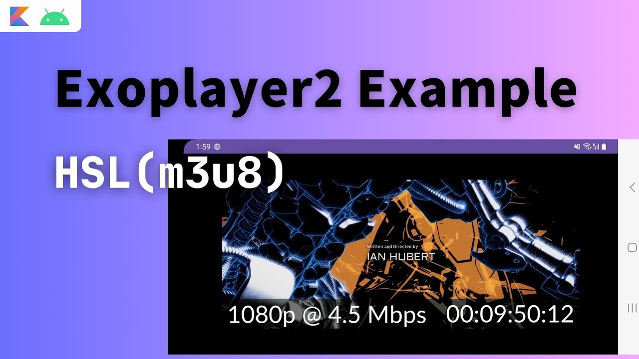 android exoplayer kotlin tutorial | android HLS stream player | android exoplayer kotlin example