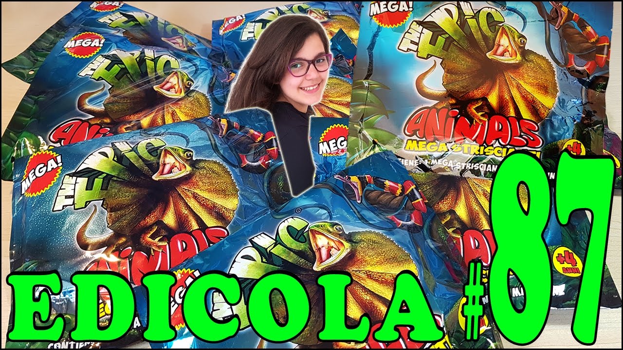 EDICOLA #87: Epic ANIMALS MEGA Striscianti (Pacco con 9 bustine) by Giulia Guerra