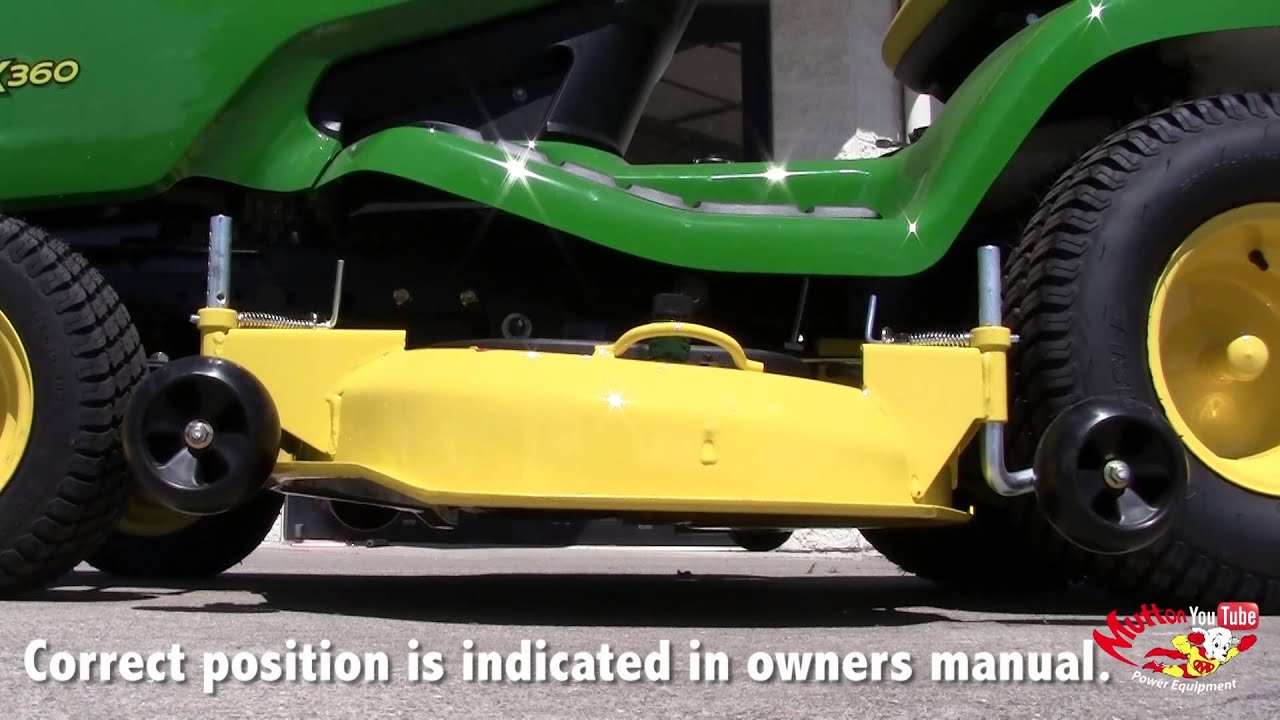 How To: Level a John Deere 48C and 54C Mower Deck