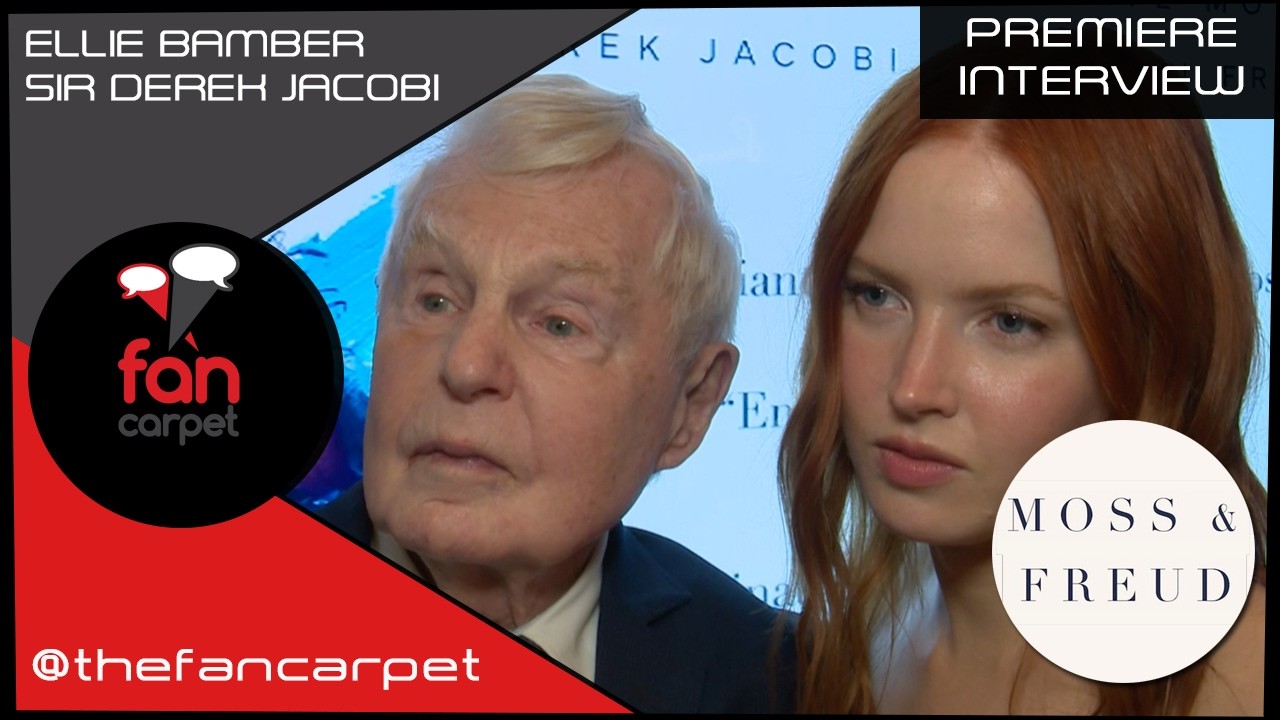 Moss & Freud Premiere Interviews: Ellie Bamber and Sir Derek Jacobi on the Iconic Kate Moss (TFC)