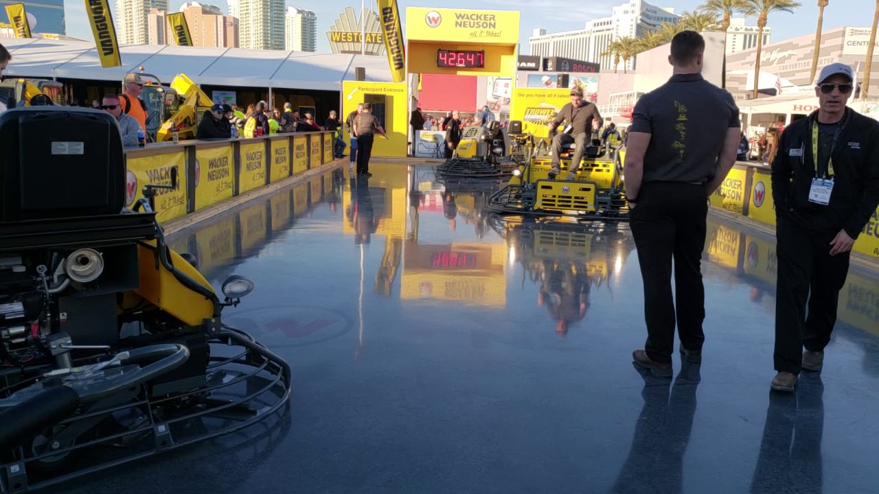 Wacker Nueson CRT48 Ride-On Trowel at World of Concrete 2019