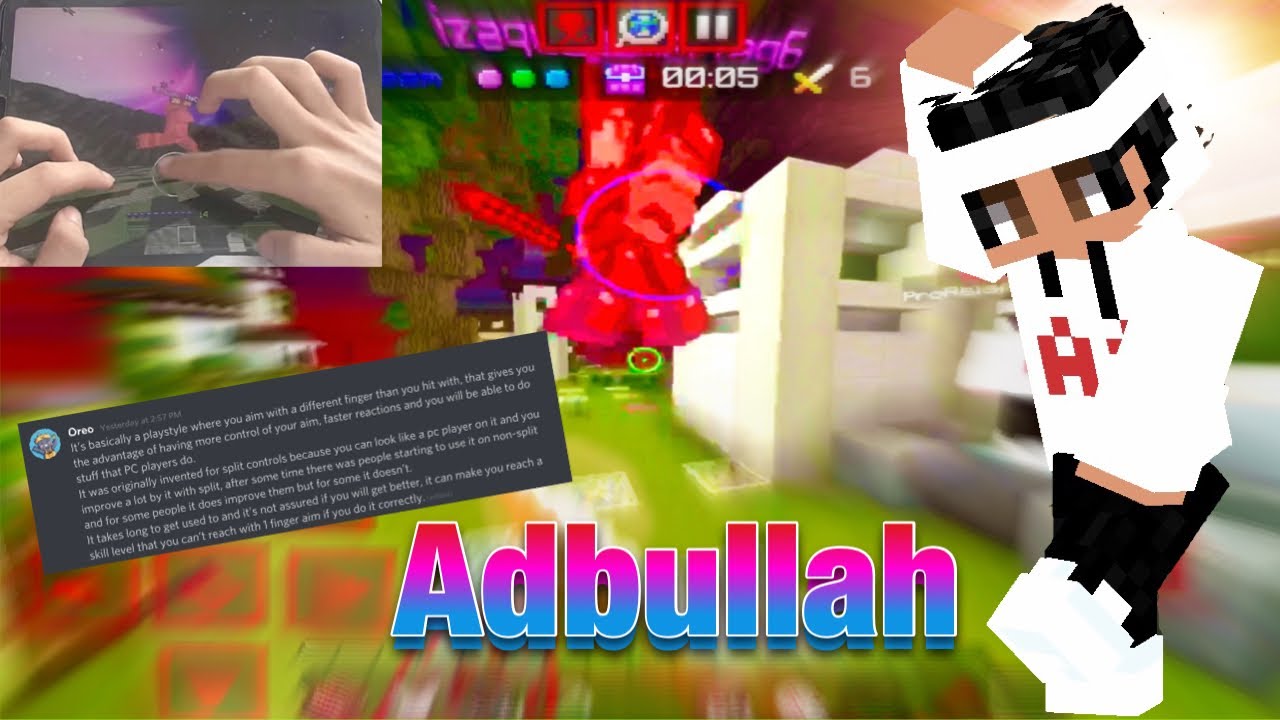 I Learned Abdullah On MOBILE In 1 Day (Ft. @Oreologist & @PadaiOS) | Mobile/MCPE Hive Skywars |