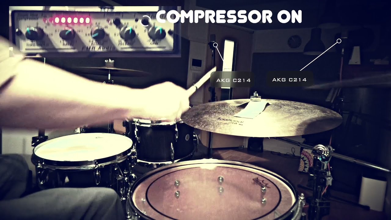 Recording Drums through FMR Audio RNC1773(E) Compressor