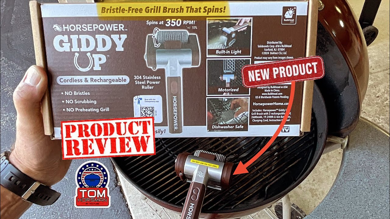 Honest Review of The &ldquo;Giddy Up&rdquo; Cordless Bristle Free Grill Brush That Spins! / Is it Worth $80.00?