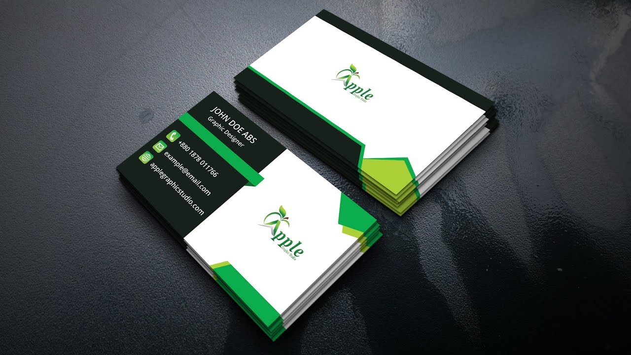 Modern Business Card Design - Photoshop CC Tutorial