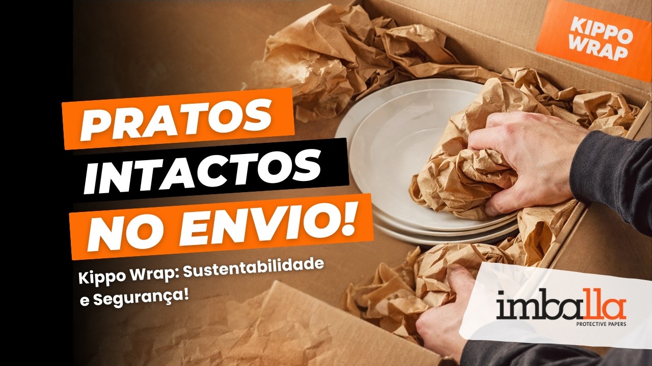 KIPPO WRAP - Como embalar prato com o papel de preenchimento?