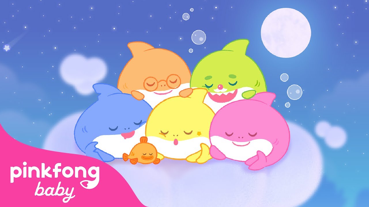 #꿀잠친구 | [40분] 베이비 아기상어 자장가💤 | 우리 아이 새근새근 꿈나라로 | 오르골, 꿈나라 버전 상어가족 | @PinkfongBaby 아기 유아 자장가 | 수면 유도