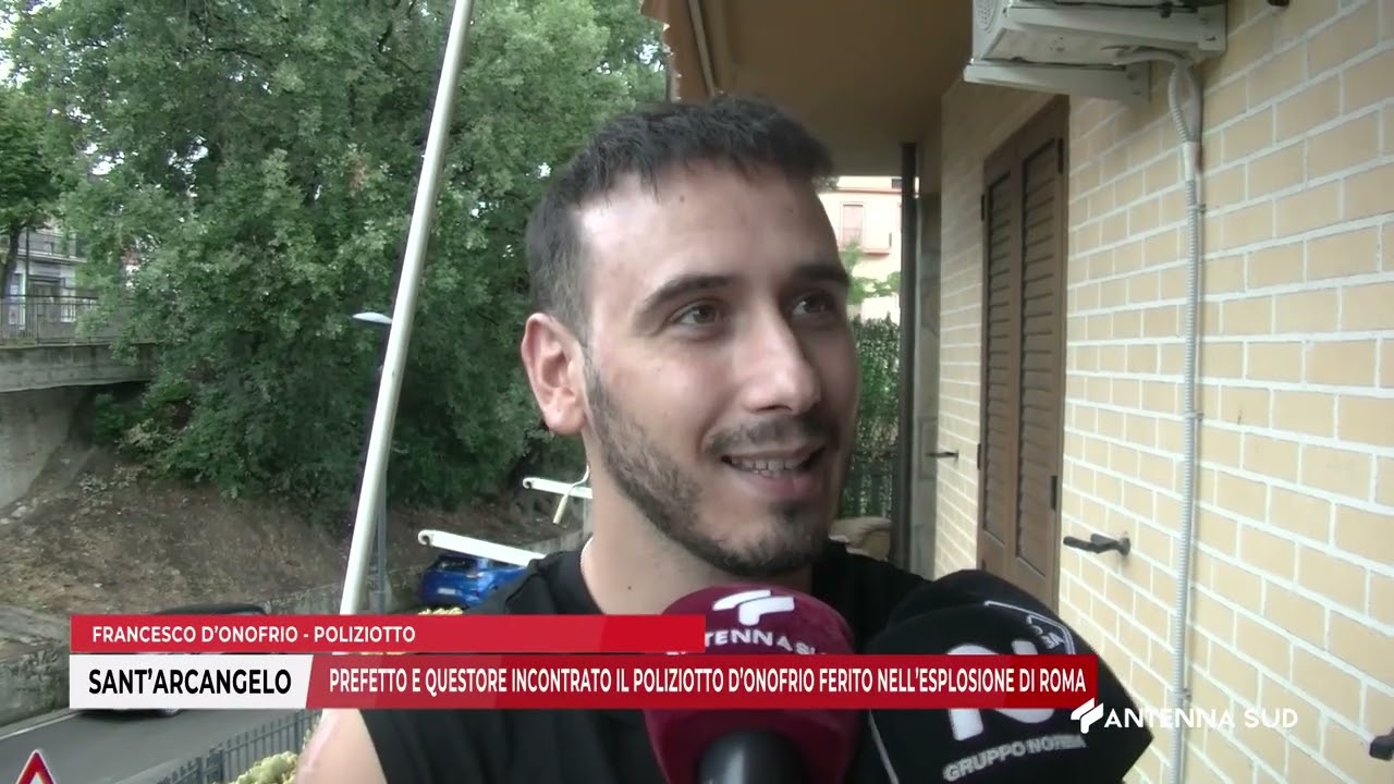 05 AGOSTO 2025 - SANT’ARCANGELO (PZ) - PREFETTO-QUESTORE: INCONTRO POLIZIOTTO FERITO ESPLOSIONE ROMA