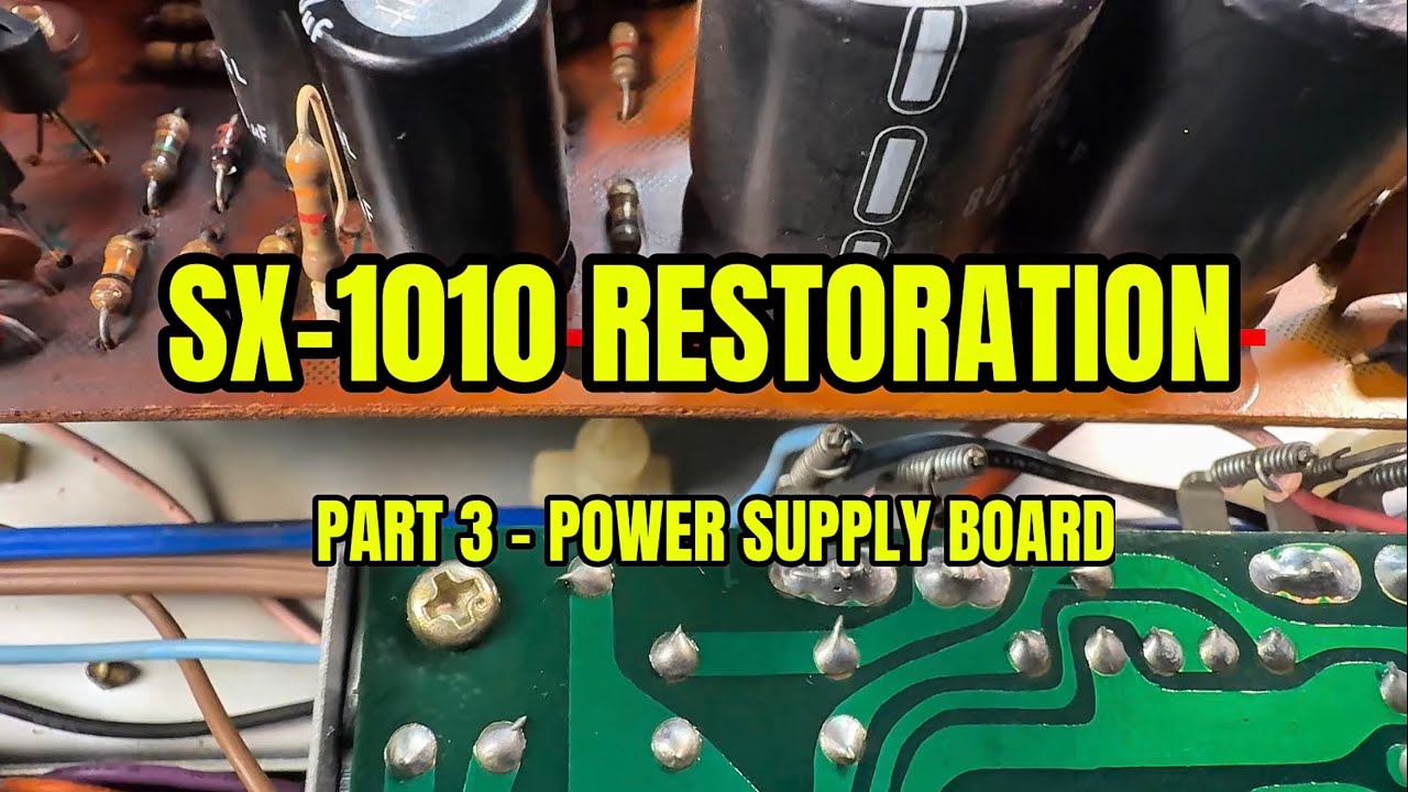 Pioneer SX-1010 Restoration Pt.3 – Power Supply Rebuild & Transistor Upgrades (Fixing Heat Issues)