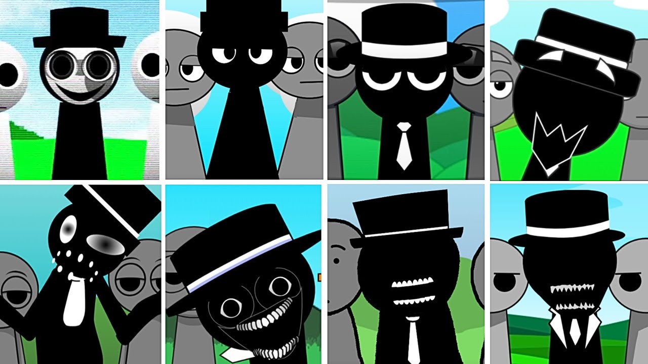 Incredibox - Sprunki ALL MR.BLACK HAT in Random Different Mods.New Version 28