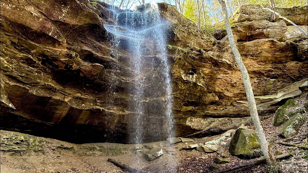 Feels like a magical place!!! Waterfalls Rainbows and Rock formations…