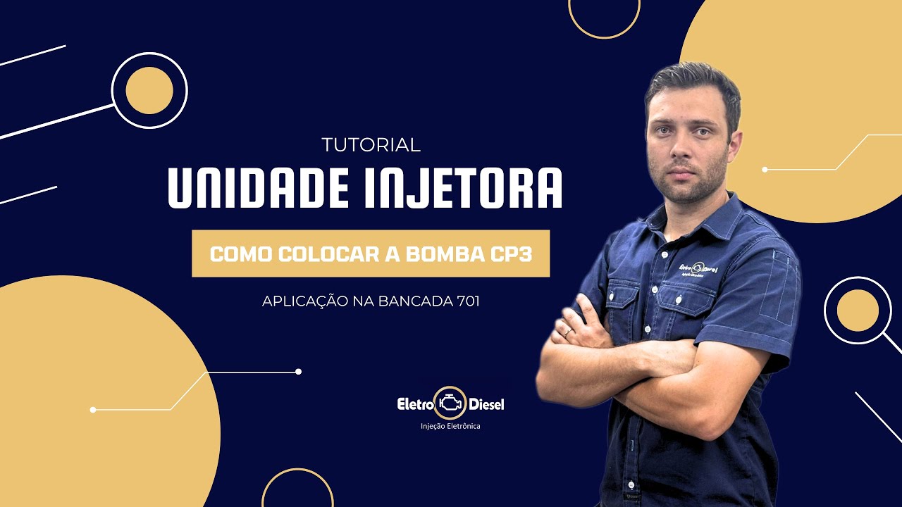 Tutorial unidade injetora / Como colocar a Bomba CP3 / Aplicação na bancada 701