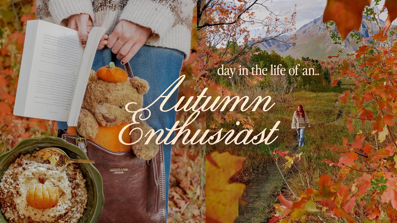 Day in the Life of an Autumn Enthusiast 🍂🎃 pumpkin spice in a pumpkin, peak foliage & a night train