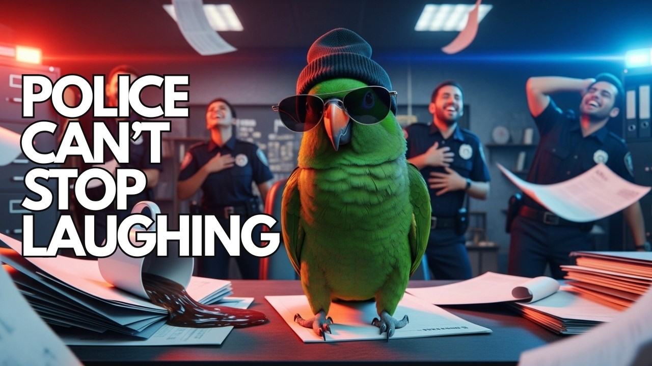 Полицейские не могут перестать смеяться над этим попугаем 😂🦜 | 30 минут хаоса