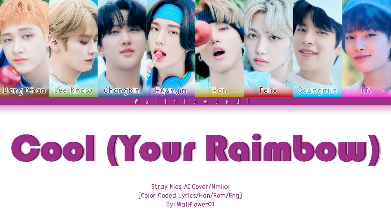 [AI Cover] How would Stray Kids sing Cool by Nmixx (Color Coded Lyrics)