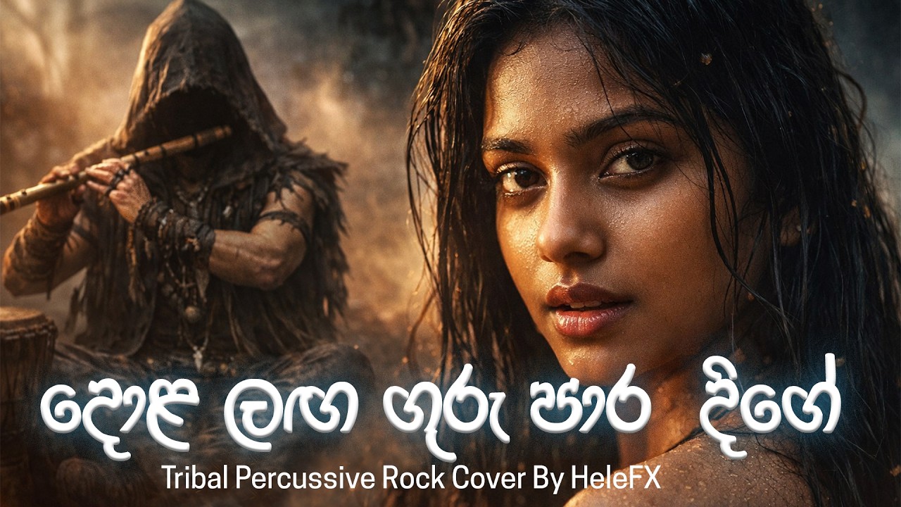 Dola Langa Guru- දොළ ලග ගුරු පාර දිගේ -Visharada Nanda Malini-Tribal Percussive Rock Cover by HeleFX