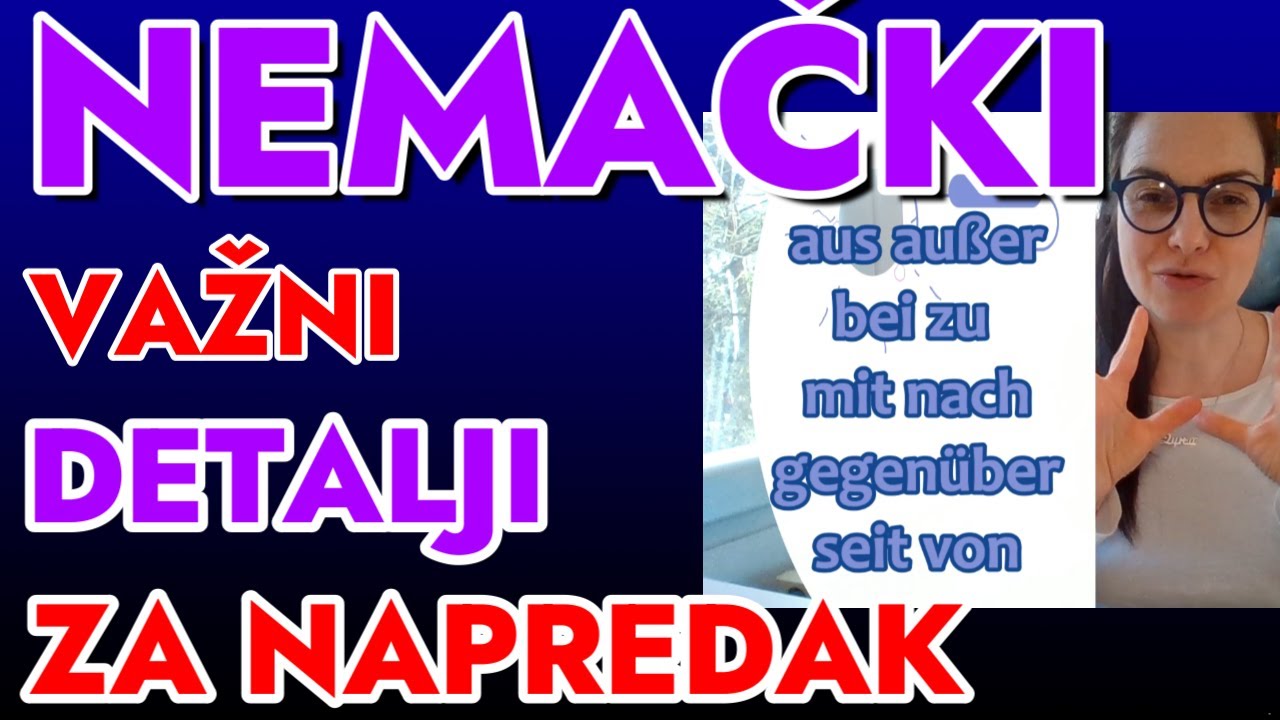 NEMAČKI SITNICE ZA USPEH - PREDLOZI KOJI TRAŽE DATIV - USAVRŠITE SE I PRIČAJTE KAKO TREBA