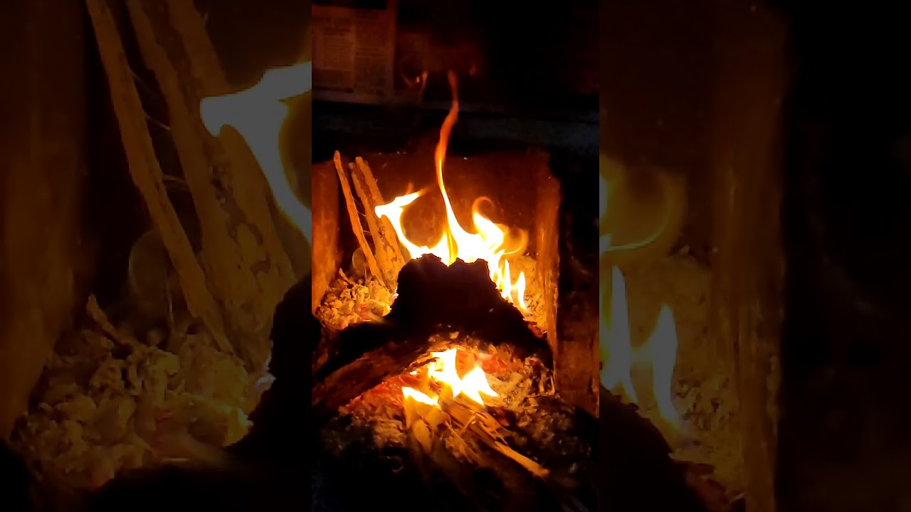 burning fire... in freezing winters