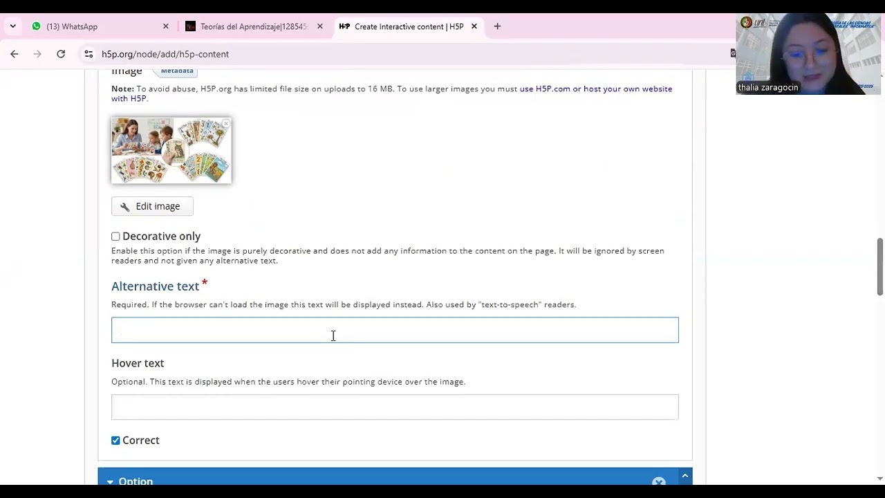 Como crear un multimedia choice en H5p