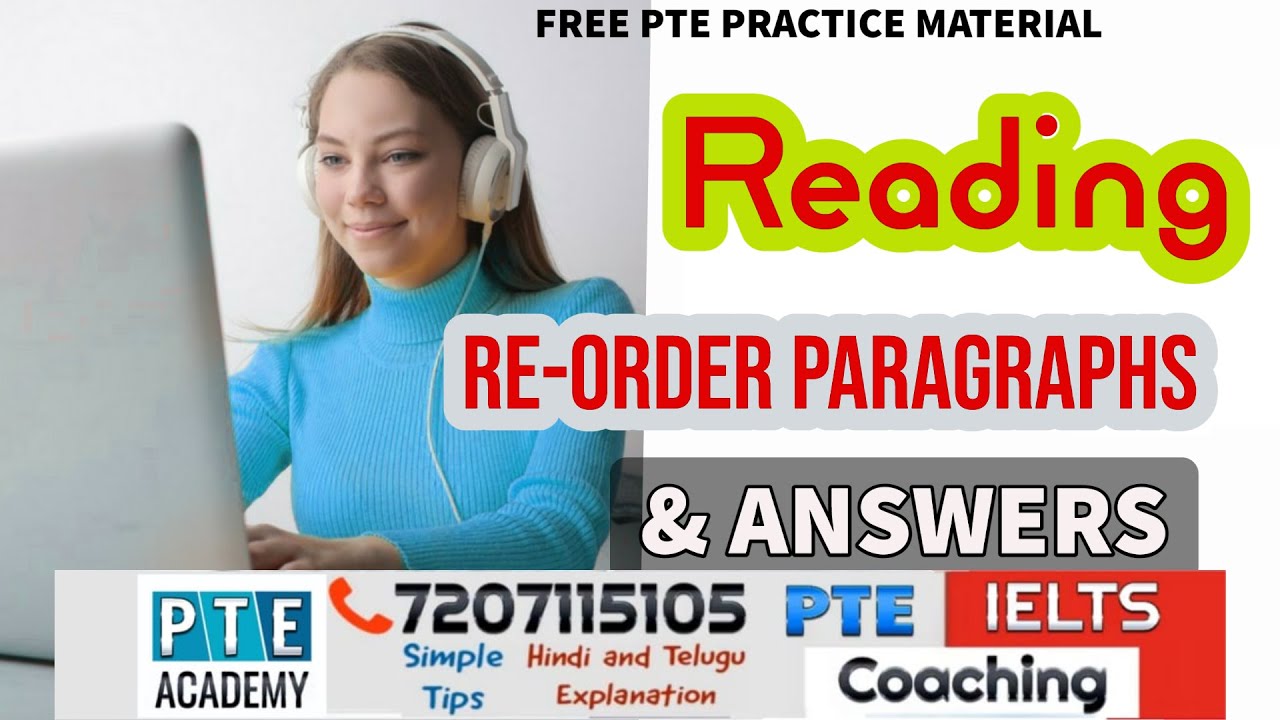Reorder Paragraph Pte Practice With Answers Pte Academy Online Test Practice