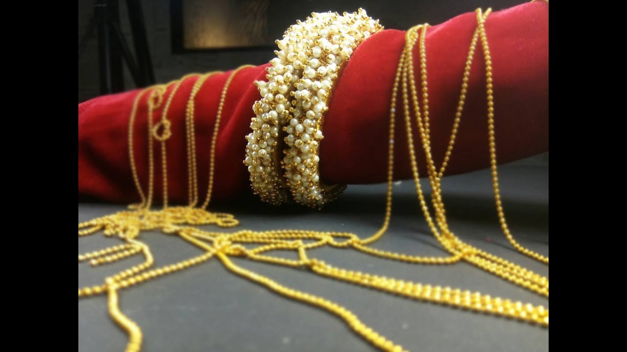 How to Make Silk thread Designer Bangles//Pearl Designer Bangles at Home (DIY 2018)