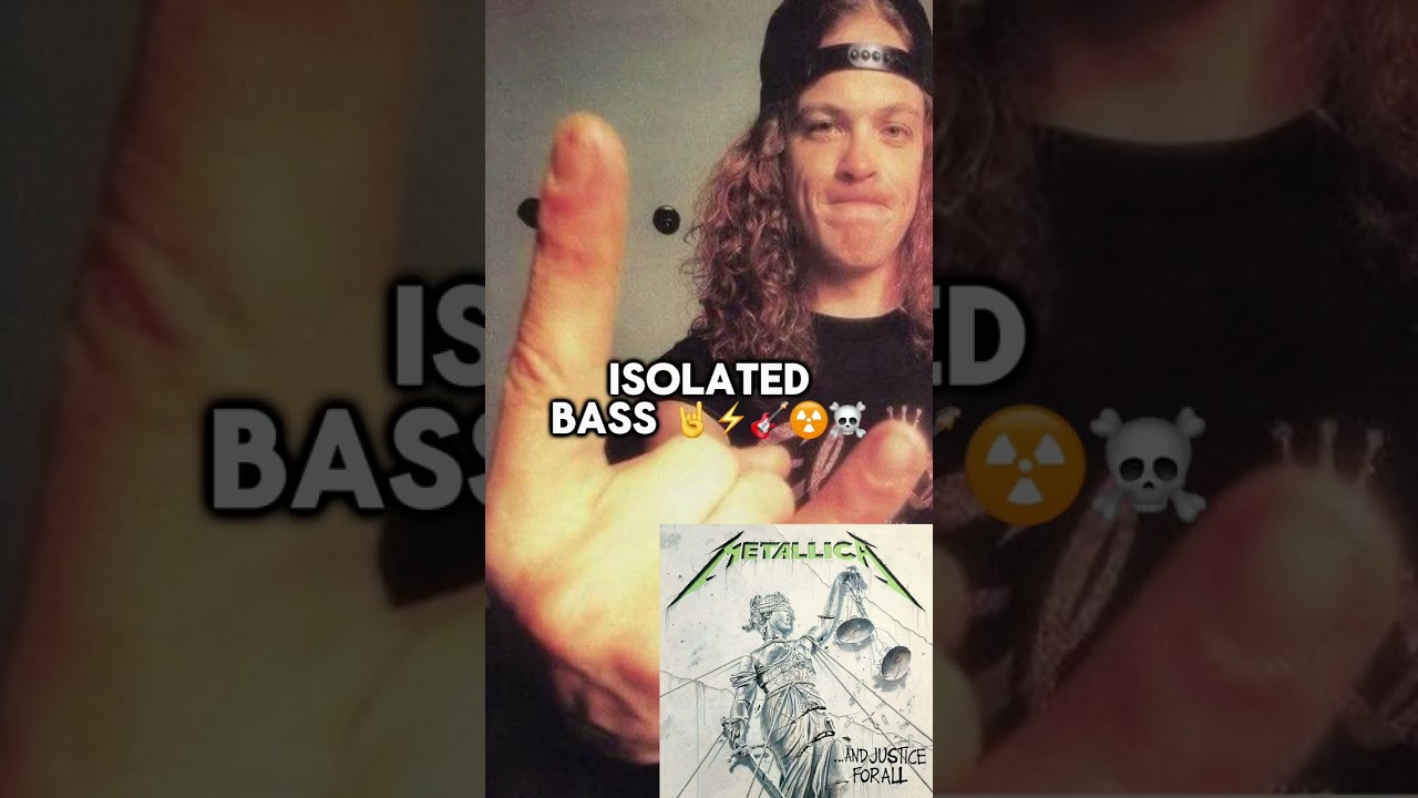 AND JUSTICE FOR ALL WITH BASS VS THE ISOLATED BASS LINES #metallica #jasonnewsted #metal #shorts
