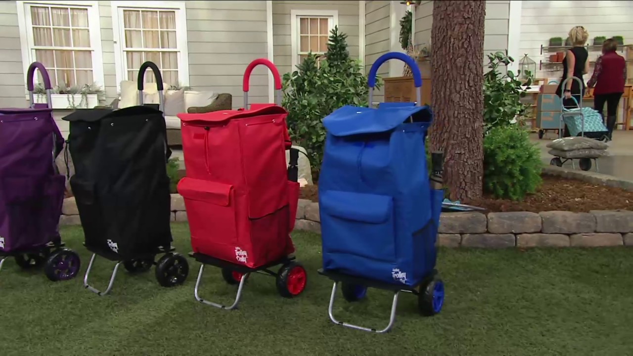 Trolley Dolly XL Deluxe 2-in-1 Folding Cart & Dolly w/ Comfort Handle on QVC