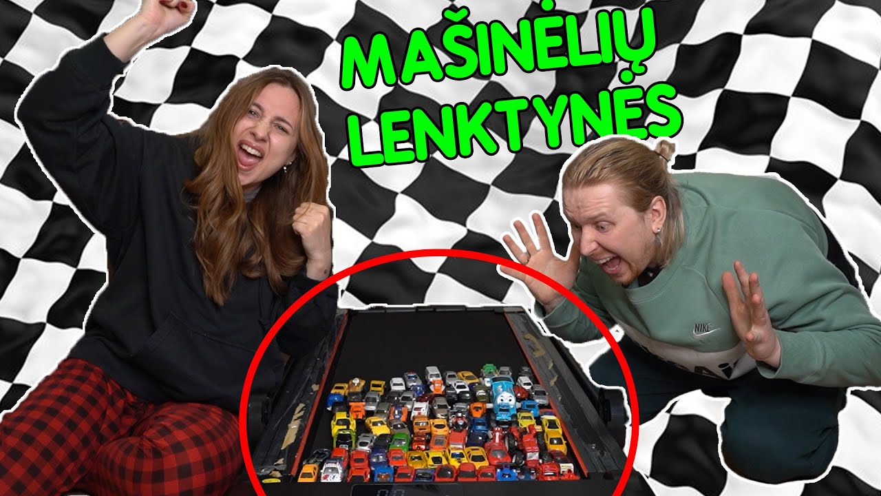 MAŠINĖLIŲ LENKTYNĖS ANT BĖGIMO TAKELIO  | STIMOMEDIA SILVIJA | Pildyk
