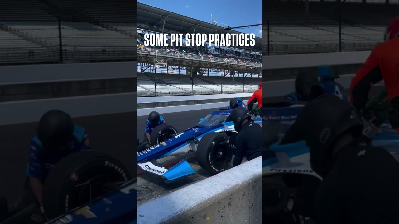 David Malukas Pr&aacute;ctica Pit Stop Carb Day #Indy500 2025