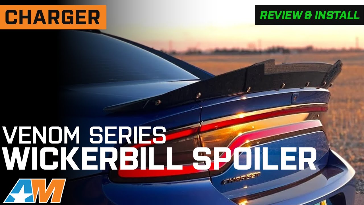 Обзор и установка двухсекционного спойлера Wickerbill для Charger Venom Series V2 2015–2023 годов...