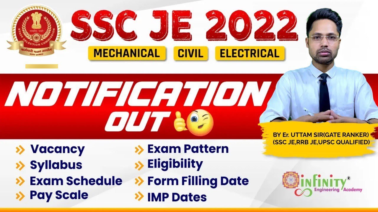 ssc je notification 2022 | ssc je vacancy 2022 | SSC JE 2022 notification 2022 | SSC JE Recruitment