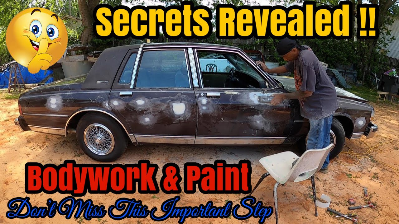 How To Do Bodywork & Prime A Car For Paint At Home - Box Chevy Caprice LS Brougham