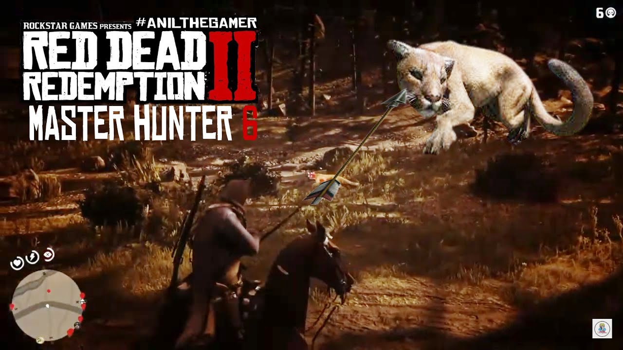 Red Dead Redemption 2 how to kill 5 cougar master hunter 6 || #anilthegamer #rdr2 #masterhunter6