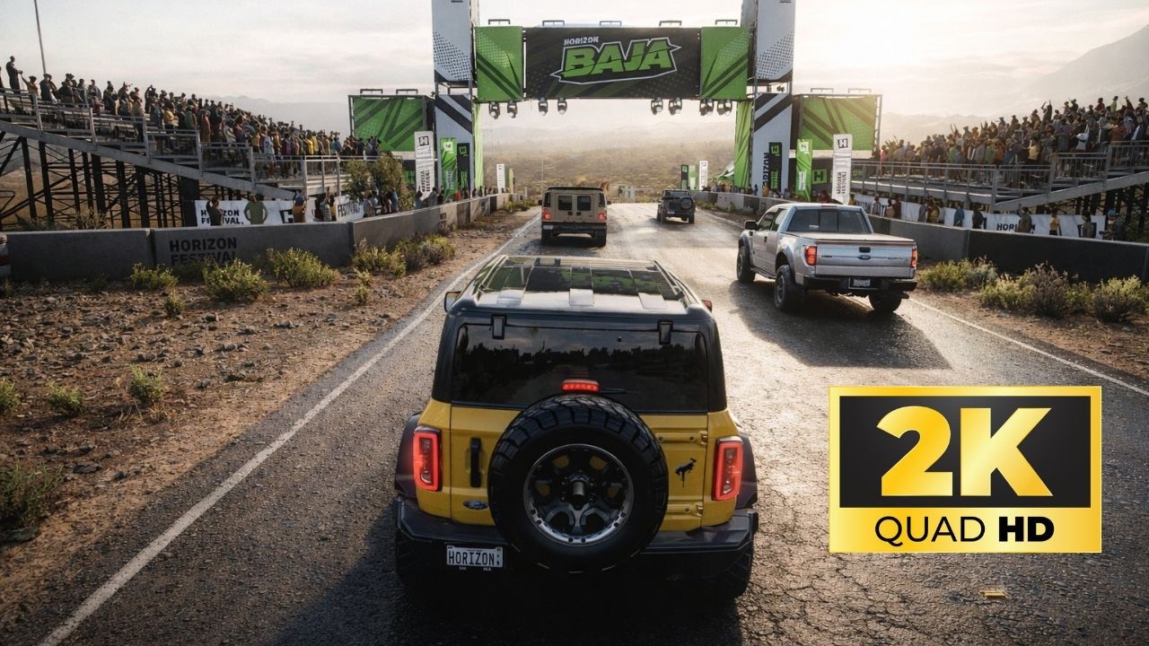 FORD BRONCO FORZA HORIZON 5 ULTRA REALISTIC RACING GAMEPLAY JOYSTICK ONLY NO COMMENTARY | QUAD HD