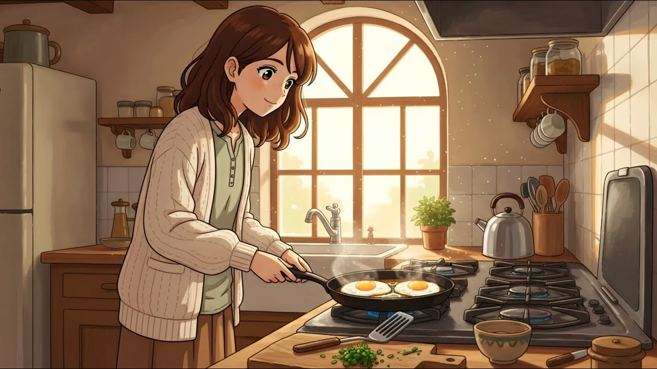 A Morning Alone in the Farmhouse | Feeding Chickens, Warming Hands ASMR🐔🌤️ | Ghibli Relax ASMR