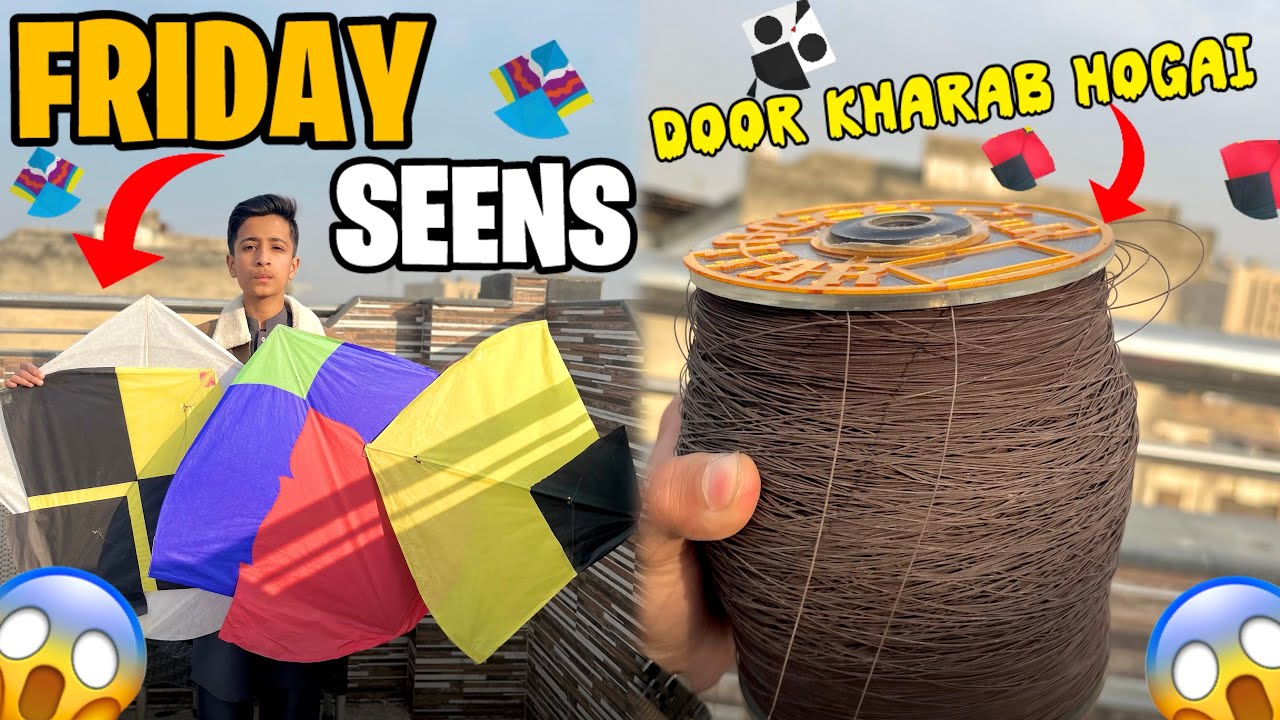Friday Kite Flying Seens 😱🪁 || Dollar Ki Door Kharab Hogai 😭 || Kite Videos