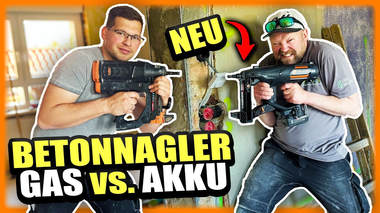 Gas- vs. Akku-Betonnagler im Test! Welcher Nagler überzeugt auf der Baustelle? | Home Build Solution