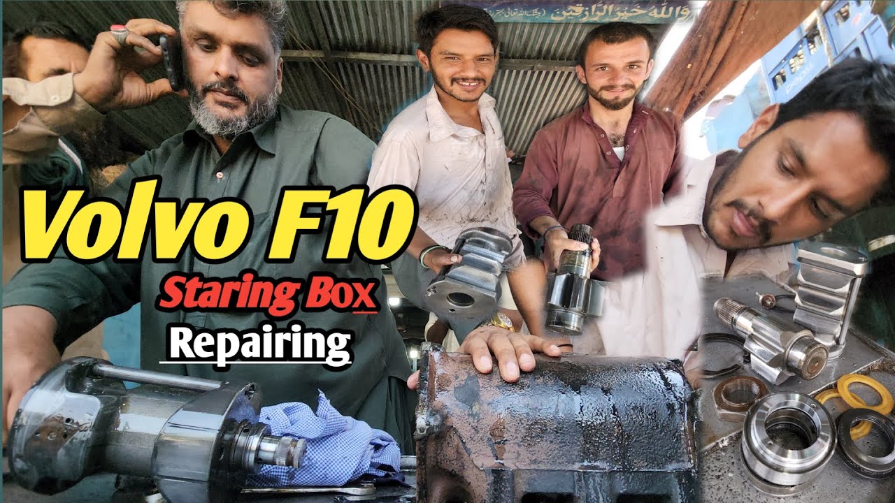 Volvo F10 steering box repairing | complete process of repair truck steering box