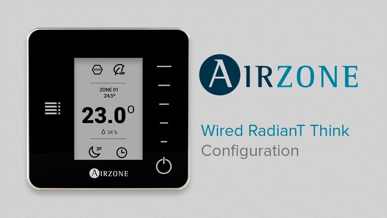 Airzone RadianT365 Wired Think Thermostat Configuration