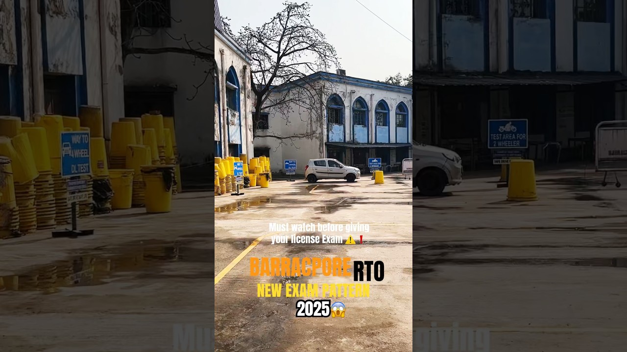 Barrackpore RTO License Exam 2025 (NEW PATTERN -8)⚠️ 