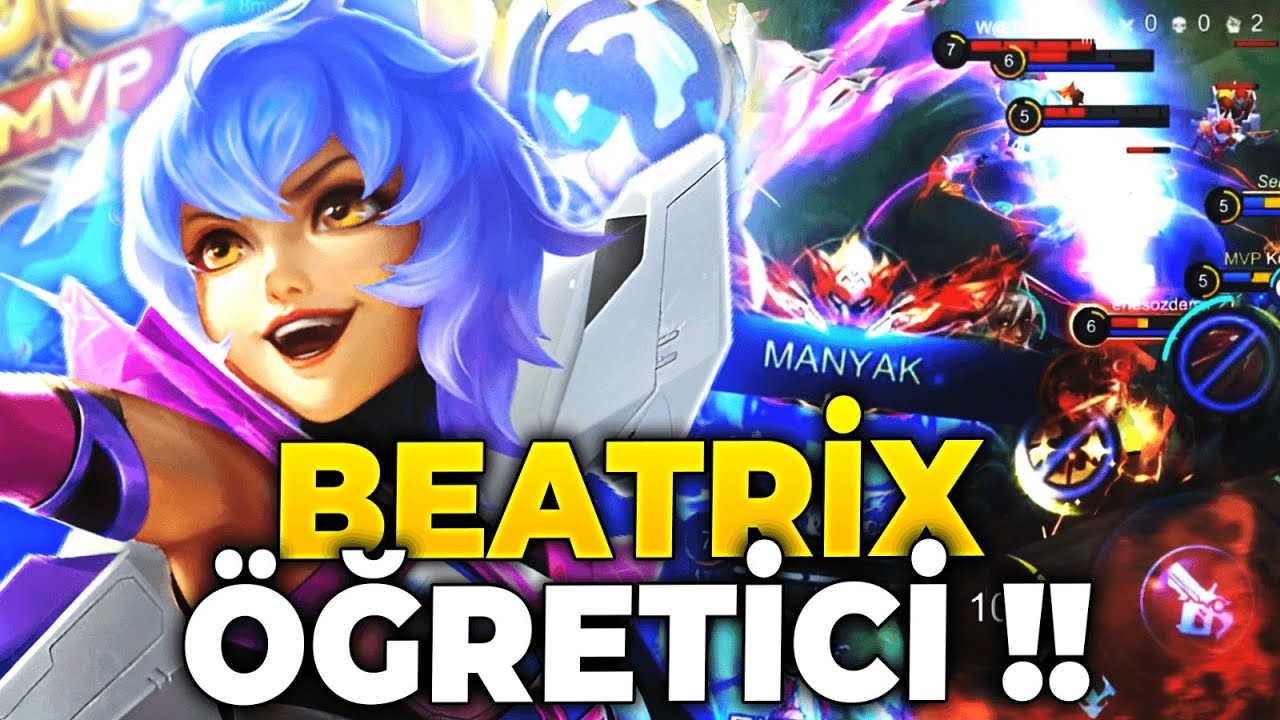 4 KİŞİ GANK GELDİ MANYAK ATIP YOLLADIM !! Beatrix Öğretici Jin | Mobile Legends