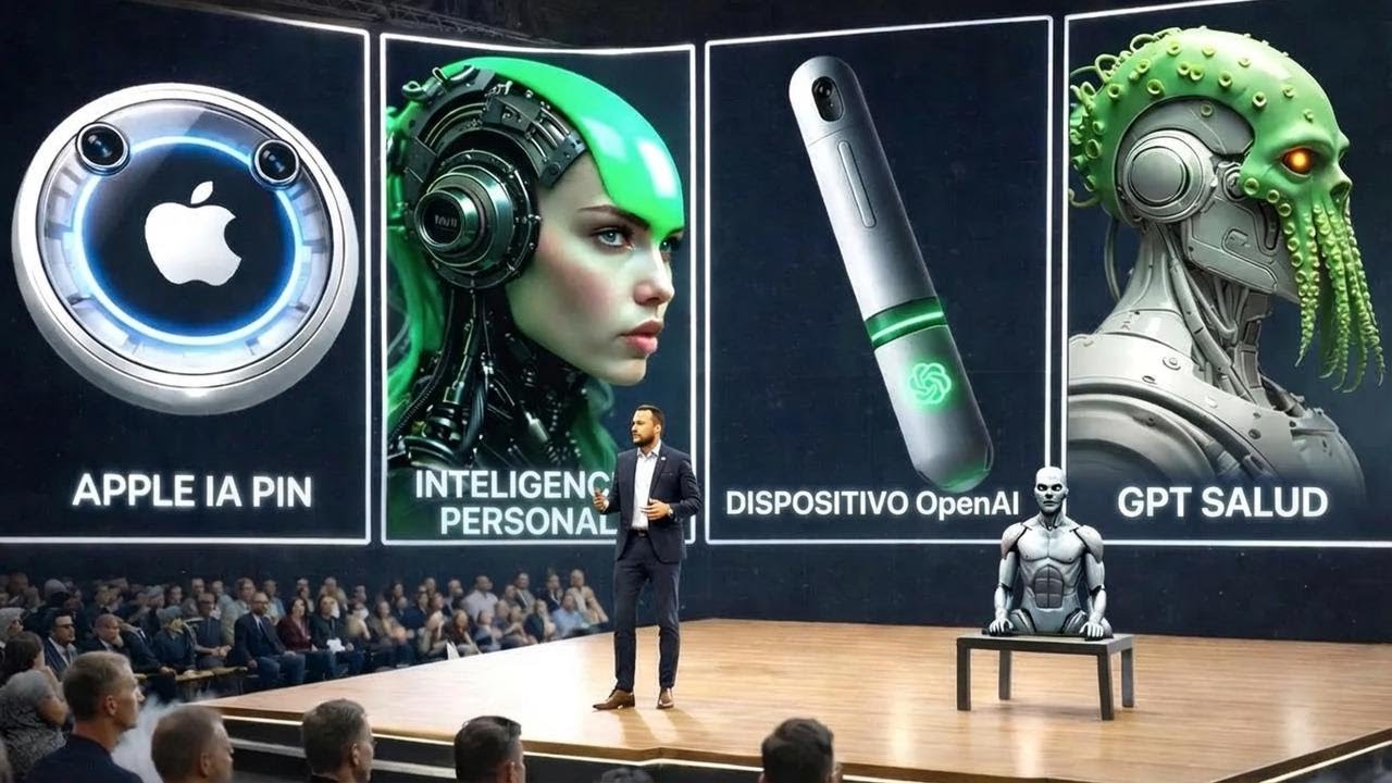 AI sorprende de nuevo: dispositivo de OpenAI, Apple AI Pin, salud con GPT y robots peligrosos