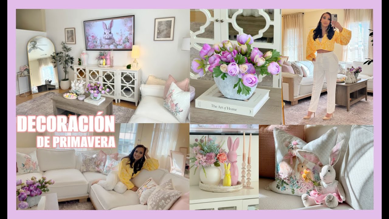 🌷🐇 DECORACION DE SALA PARA EASTER/ PRIMAVERA 2024