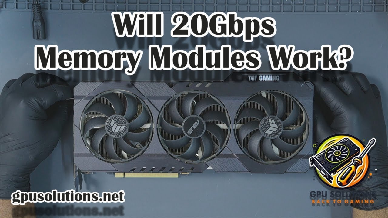 Upgrading ASUS TUF RTX 3070 to 16GB (8GB → 16GB) — Testing 16Gbps vs 20Gbps VRAM