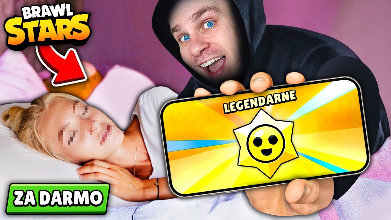 WŁAMAŁEM SIĘ na KONTO DZIEWCZYNY ⚠️ po *LEGENDARNY* STARR DROP (BEZ PIENIĘDZY) ‼️ w Brawl Stars! ✅