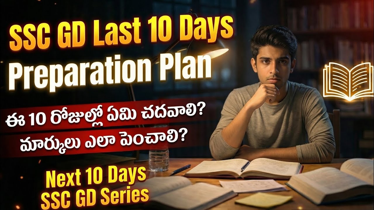 SSC GD 2026 Last 10 Days Strategy | ఈ టాపిక్స్ చదివితే జాబ్ పక్కా! | 100% Selection Plan