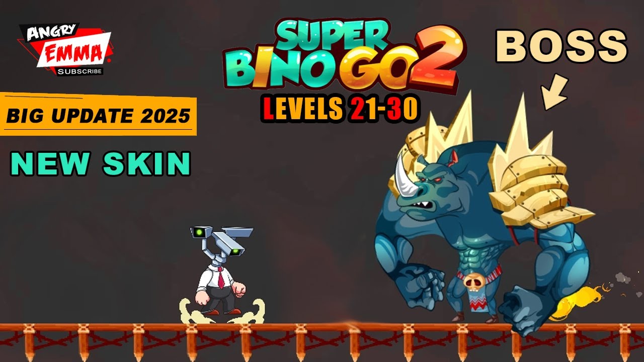 Super Bino Go 2 - Levels 21-30 + BOSS (BIG update 2025)