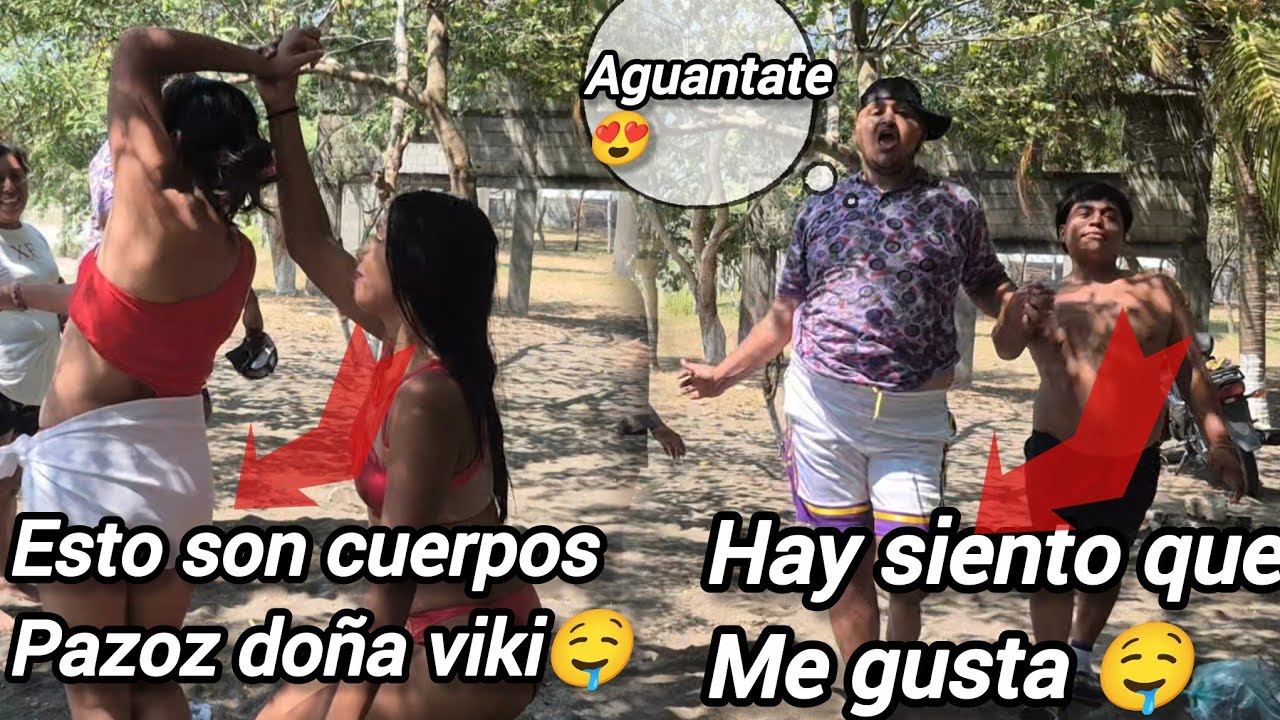 Wow las chicas lucen su traje de baño usted doña viki parec3 pat4s de mico dice yimi 😱