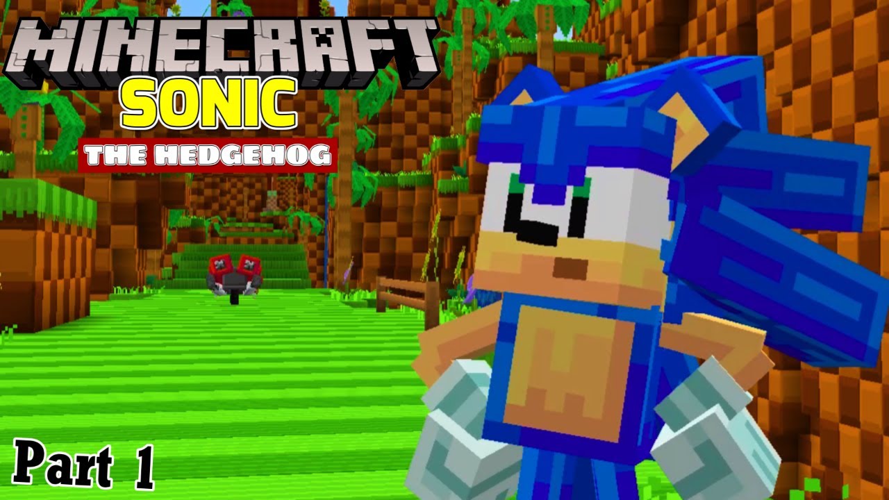 Minecraft: Sonic The Hedgehog Part 1 - Sonic! Green Hill Zone! | Minecraft Marketplace...