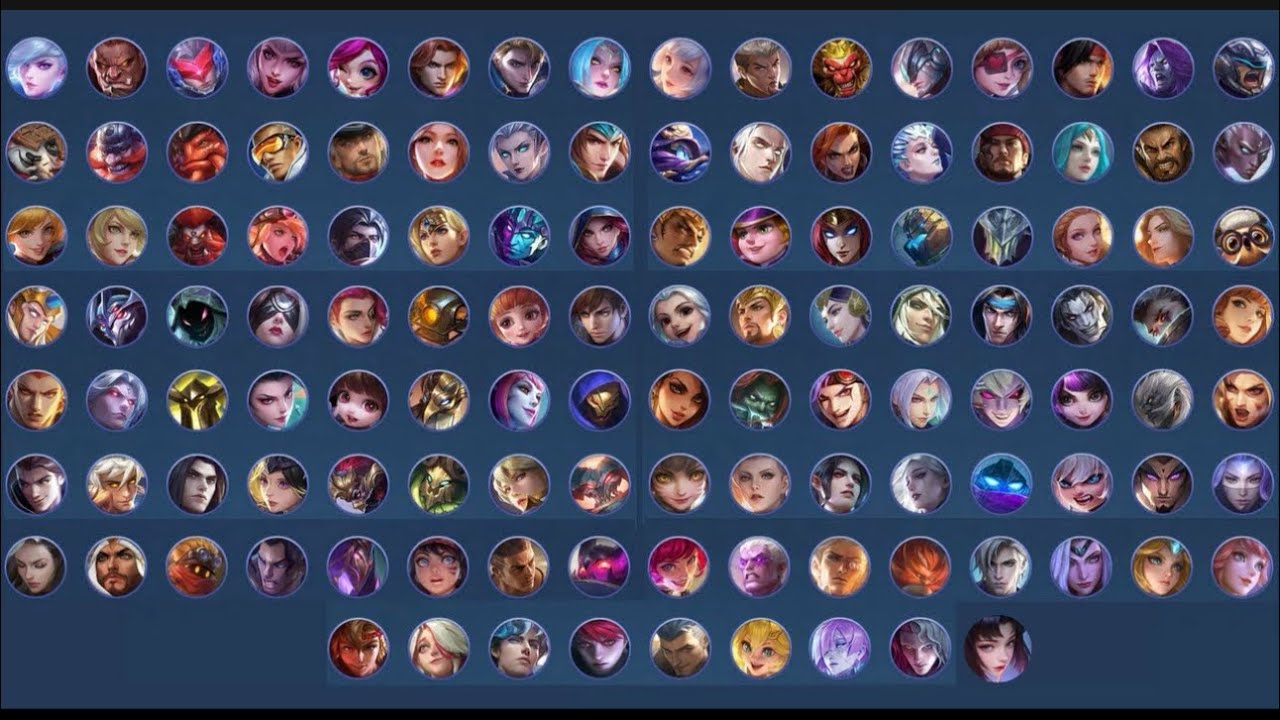 Mobile Legends Bang Bang (2016 - 2024) все герои